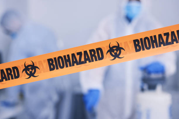Professional Biohazard Cleanup technician working in Woodbridge, VA